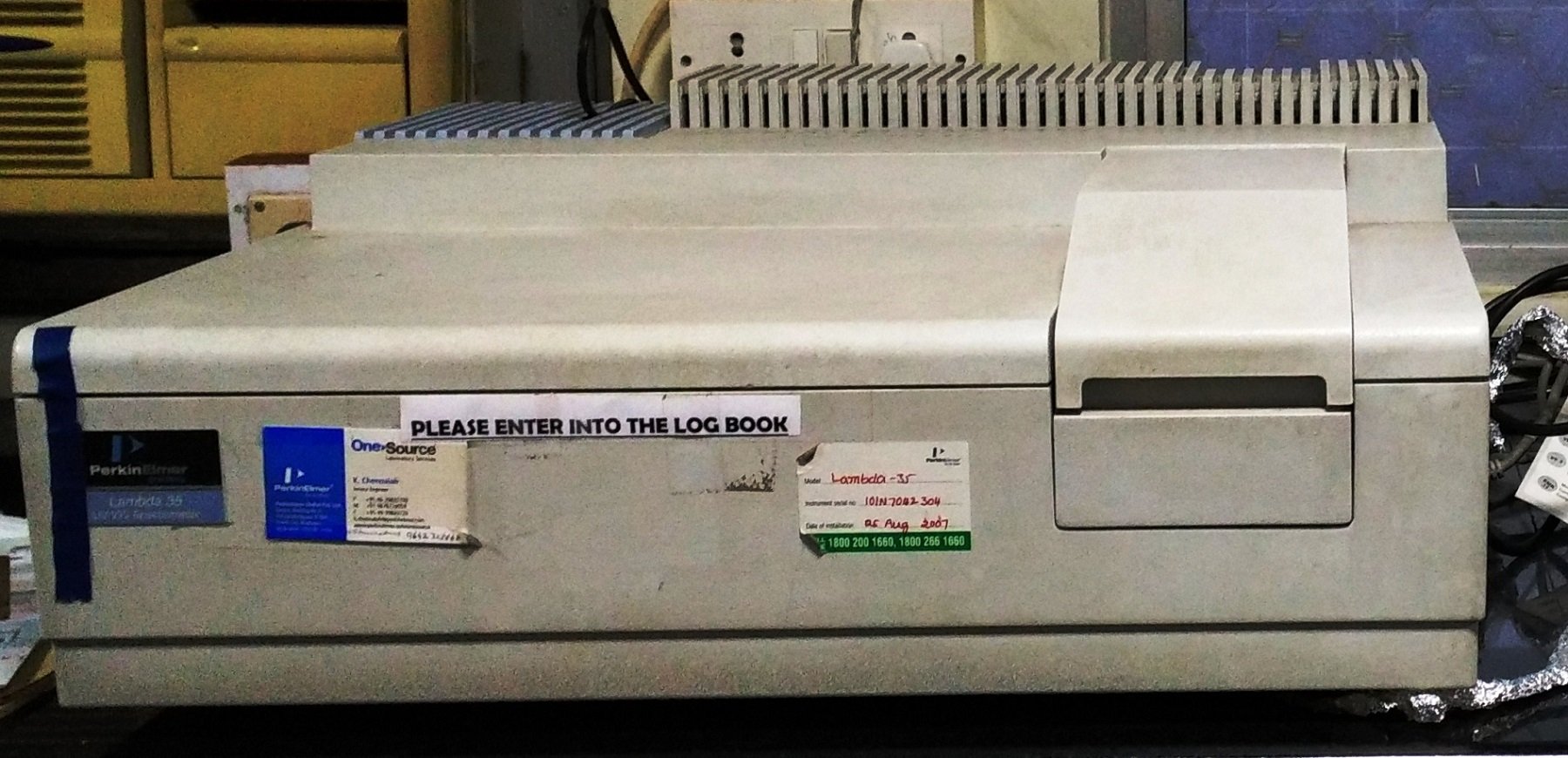 Perkin Elmer Lambda 35 Spectrophotometer Product Review.